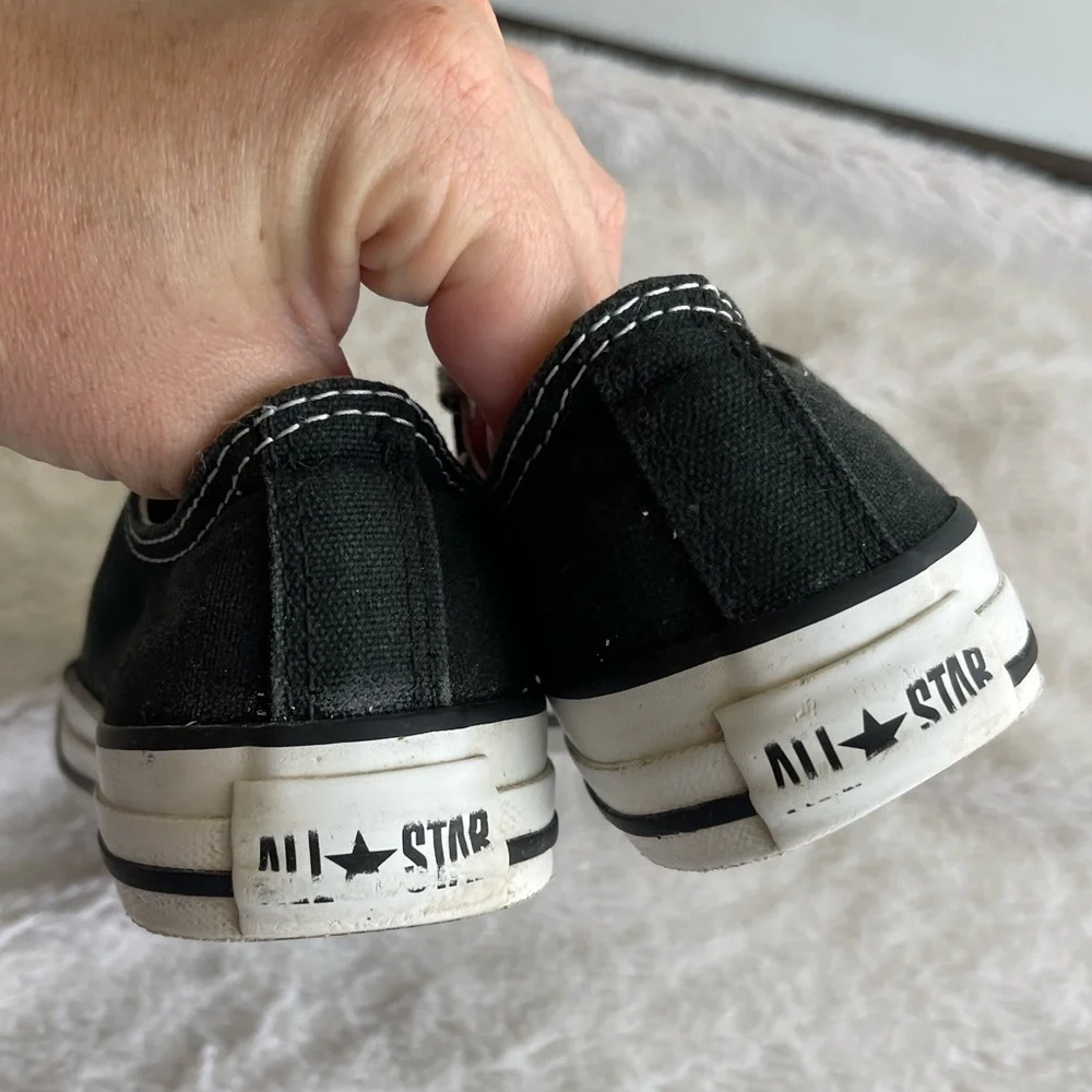 Converse all star black and white low top sneakers